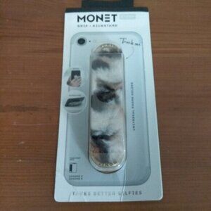 NEW Monet Plush Grip-Kickstand Strap LIGHTER Animal Print